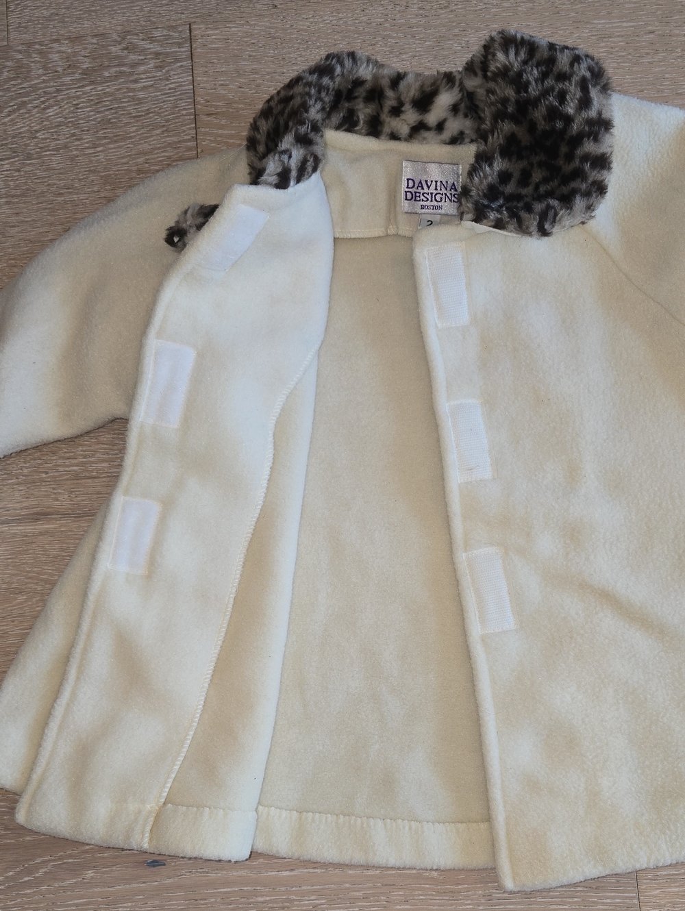 Davina Designs - Boston Faux-Fur Trim Girls' Coat - Leopard Accent - Picture 6 of 17